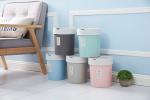 5L 10L Plastic Dustbin PP Round Bathroom Dustbin Thickened