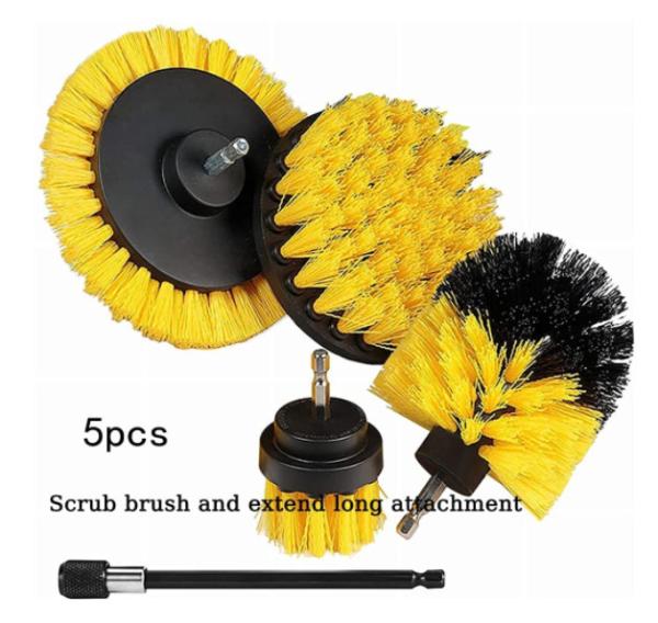 Buy cheap PP 5 Piece Drill Scrubber Brush Drifferent Size YELLOW from wholesalers