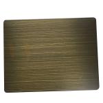 316 Decorative Stainless Steel Sheet 3mm Hand Blackened Brushed Green Bronze