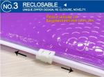 Factory Shiny Rose Gold Silver Cosmetic Zipper Bubble Bag Pink Bubble Bag With
