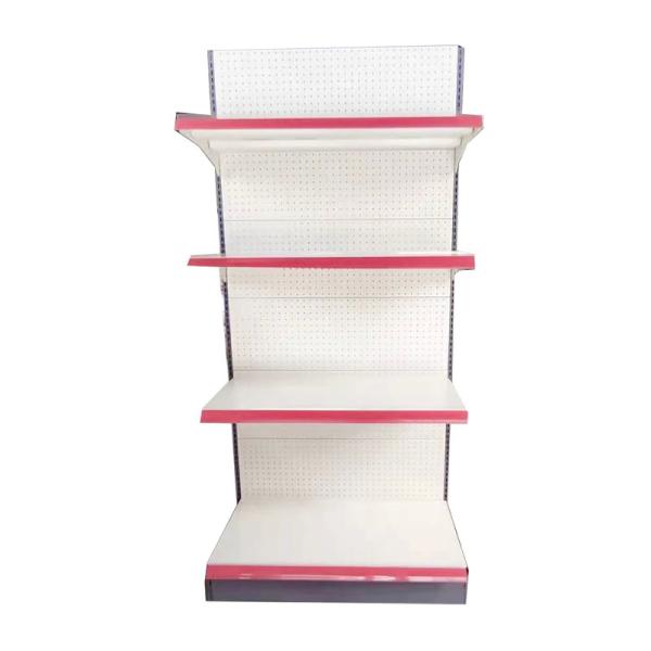 Buy cheap White Storage Shelf Rack Supermarket Metal Display Racks Medium Duty from wholesalers