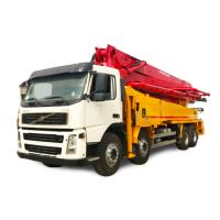 Buy cheap 140m3/H Diesel Engine Used Truck Concrete Pump , 42m Concrete Pump With Volvo product
