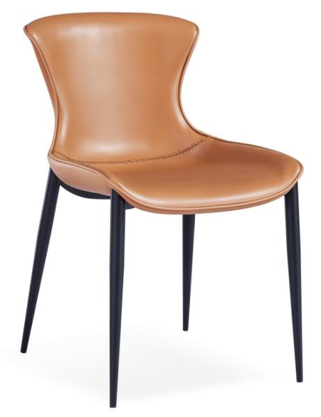 Buy cheap 48CM Leather Painted Dining Room Chairs With Metal Frame from wholesalers