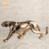 Buy cheap Animal Decor Resin Leopard Statue Polyresin Animal Figurines Fiberglass Gold Leaf Finish from wholesalers
