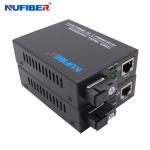 Nufiber Gigabit Media Converter 10/100/1000M Simplex Single Mode 1310nm / 1550nm