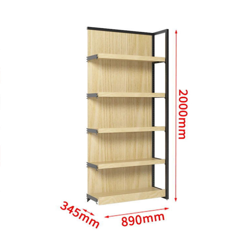 OEM 15mm Thickness Wooden Display Rack Powder Coated