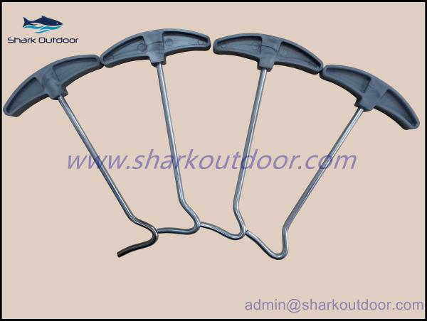 Buy cheap Tent peg puller with plastic grey head from wholesalers