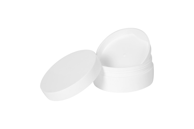 White Color Empty BBA Free Face 150g Cosmetic Cream Jars Od 105mm