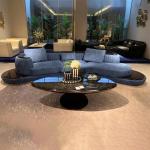 Contemporary Modern Living Room Sofa High Ending Canap Velours Customized