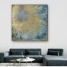 Buy cheap Handmade Gold Abstract Art Canvas Paintings For Christmas Wall Decorations 80 cm x 80 cm from wholesalers