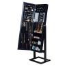 Buy cheap Black MDF Mirror Jewelry Armoire Full Length 146cm height For Living Room from wholesalers
