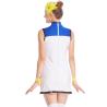 Buy cheap Charactors Costume Modern A-Line Blocks Colors Contrast Sequins Trimmed Jazz Dance Dress Performance Fashion Dress from wholesalers