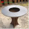 Buy cheap Round Charcoal Wood Burning Corten Steel Bbq Grill D800mm weather proof from wholesalers