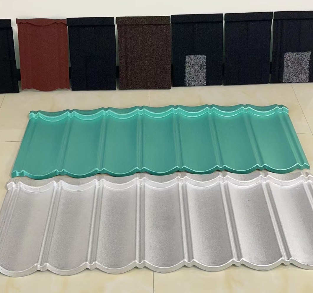 AZ120 Stone Coated Tiles Galvalume Steel Villa Roof 55% Aluzinc Steel Coil Roof Panels Commercial Steel Quality DX51D