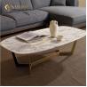 Buy cheap SGS Luxury Marble Top Coffee Table Rectangle Centre Table For Drawing Room from wholesalers