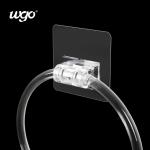 4kg Removable Hanging Bathroom Towel Ring Holder polyvinyl chloride Sticker