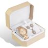 Buy cheap Rose Gold Bracelet And Watch Set Quartz Movement Women'S Watch And Bangle Set from wholesalers