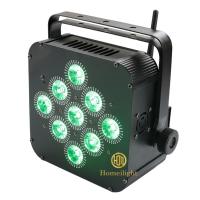 Buy cheap 9PCS 18W WiFi RGBWA UV DMX Uplights Wireless Battery Powered LED Par Lights product
