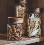 Empty Dustproof Transparent Glass Jars With Lids Eco Friendly 580ml 500pcs