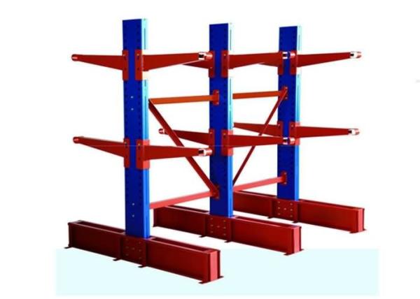 2-7 Layer Double Sided Cantilever Rack , Steel Material Warehouse Storage Pallet