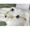 Buy cheap Gold Chain Bracelet Womens With Malachite , 18k Vintage Gold Bangle Bracelet from wholesalers