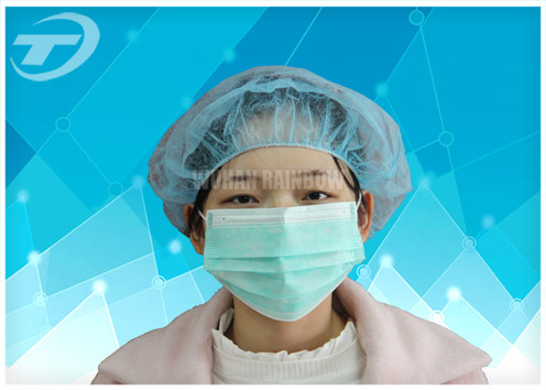 Medical Surgical Nonwoven Disposable Bouffant Cap With Lightweight Polypropylene Fabric