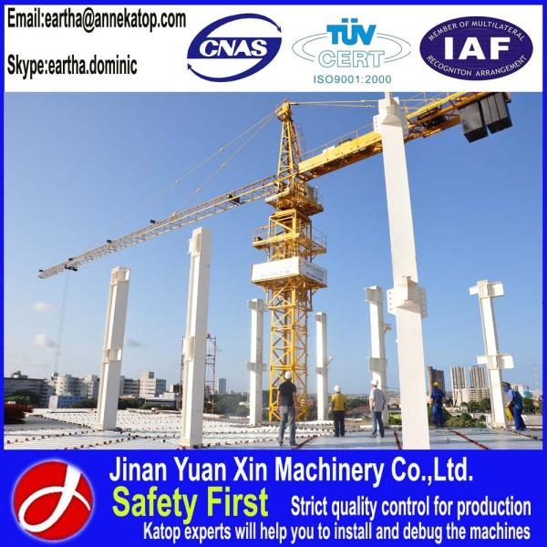 Buy cheap 8t max building tower crane 6010 model for export from wholesalers
