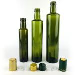 No Drip Nozzle Round Glass Olive Oil Bottle Dust Proof OEM Service Support