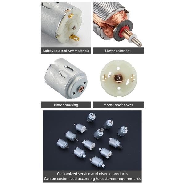 Faradyi On-demand Customization ce RoHS 260 Mini Brush Dc Motor For High-end Toys Remote Control Car