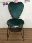 Hotel Banquet Flannel 45cm 88cm Wrought Iron Dining Chair