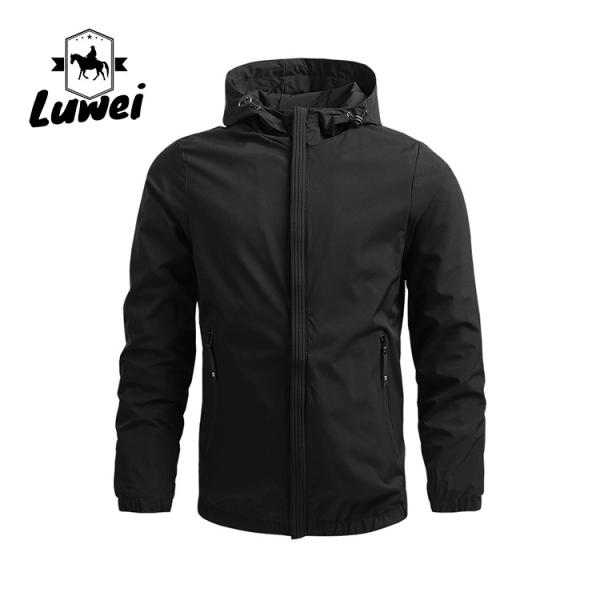Lightweight Windproof Full Sleeve Quick Dry Outdoor Utility Shell Men's Hooded