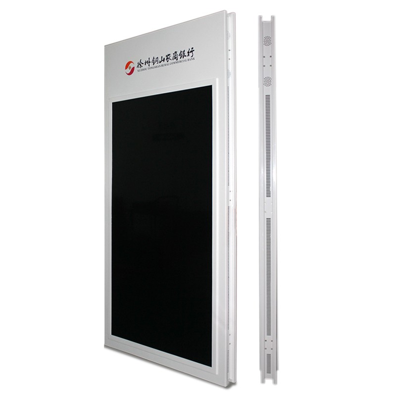 Facing window dual screens 43" inch wireless WIFI network Android LCD signage AD display with ceiling mounting roof mounting