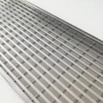 Welding Flat 5mm Drain Cover Ss Floor Grating Pressure Locked