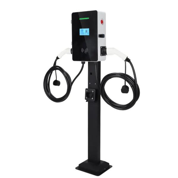 Buy cheap 5 Meters Cables 22kw Swipe Card Wall Mounted EV Charging Station Waterproof from wholesalers