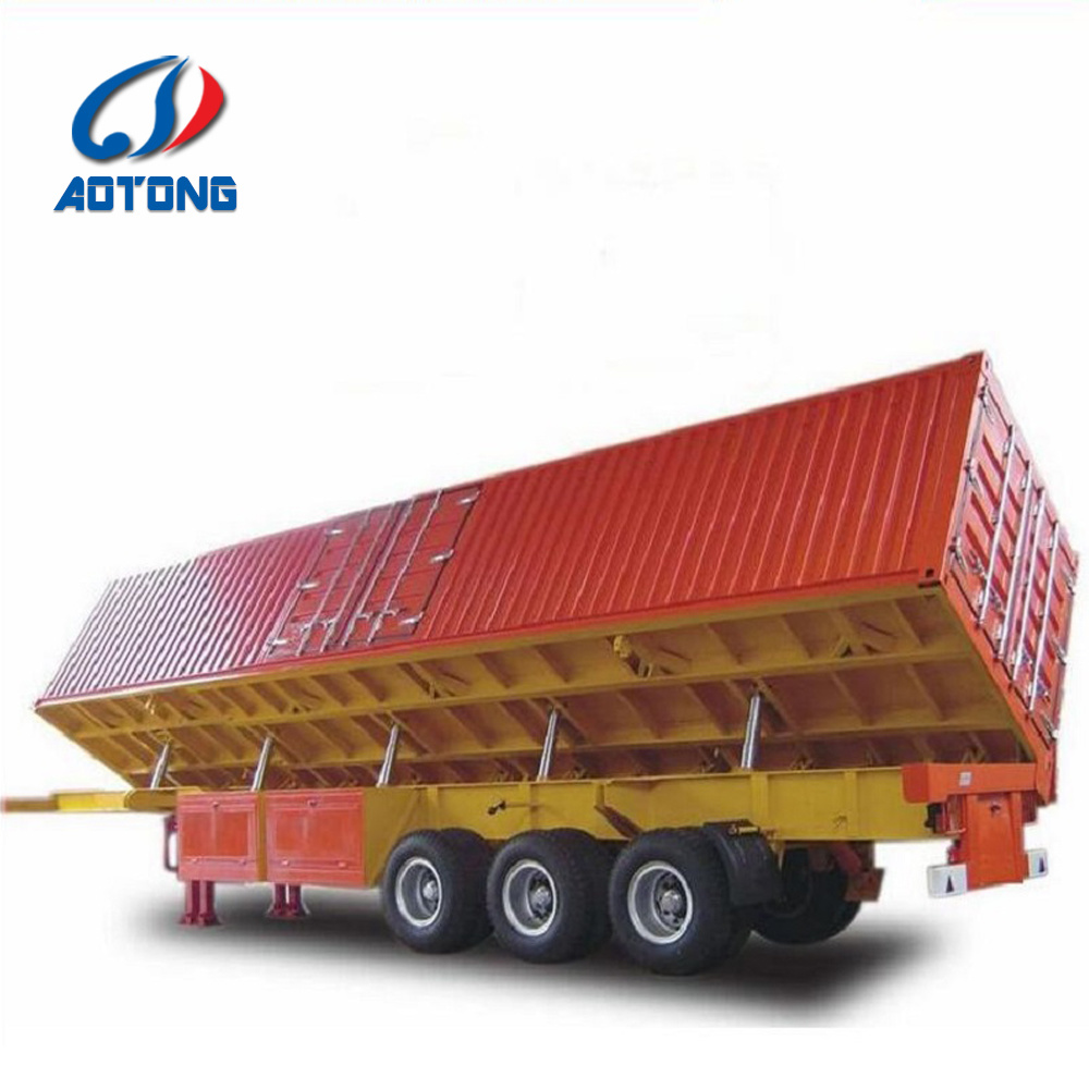 13 Tons Axles Side Dumping Cargo Trailer Truck for Rebar Transportation Requirements