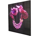 Indoor High Brightness SMD LED Curtain Display Glass Media Display Aluminum Body