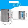 Buy cheap Electrical Cable Distribution Power Socket Box Rainproof Outdoor Plastic Enclosure from wholesalers