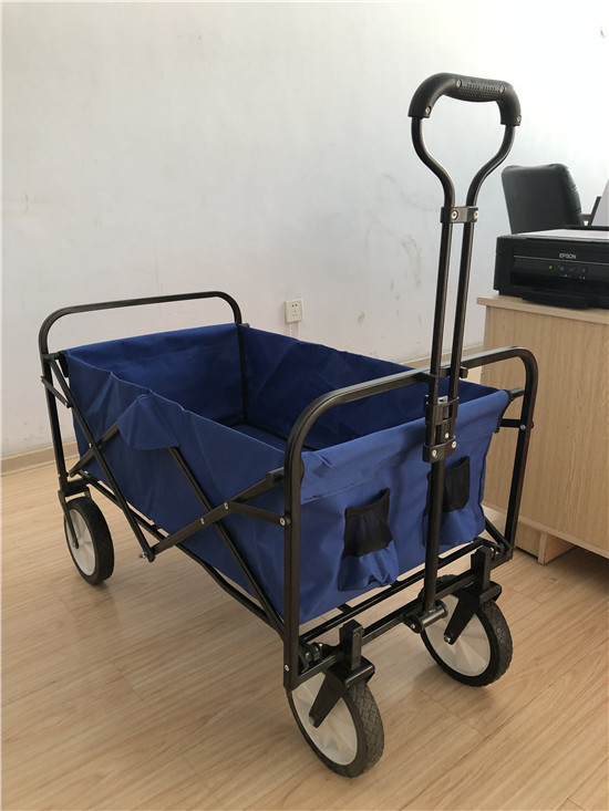 Collapsible Foldable Wagon, Beach Cart Large Capacity, Collapsible Wagon for Sports, Shopping, Camping