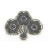 Buy cheap Black Flower Embroidery Patches Wintersweet Shaped Customized Color / Size from wholesalers