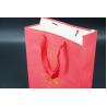 Buy cheap Reusable Kraft Shopping Paper Bags With Ribbon Handles Printing Design from wholesalers