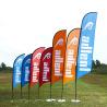 Buy cheap 4m Teardrop Advertising Flags Aluminium Fiberglass Digital Printing from wholesalers