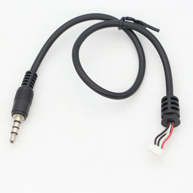 Custom Factory 1M 2M 3M 3.5mm TRRS Audio DC Jack to JST 2.0mm 2.54mm Pitch Assembly Cable