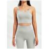 Buy cheap Oem Factory Manufacturer Custom Logo Sexy Back Sports Bra Nylon Spandex Nude Workout Clothes from wholesalers