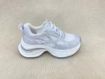 Women thick-bottom rhine-drill breathable mesh sport shoes hollow surface in