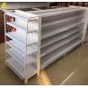 Buy cheap Center Side Pharmacy Display Racks White 1.4M High 0.32M Depth 30KG/Layer from wholesalers