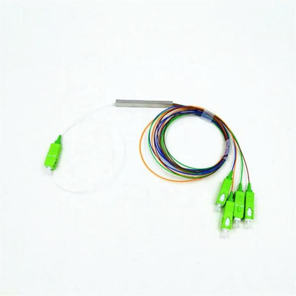 Buy cheap SC APC Connectors Optical Fiber Splitter 1x4 G657 Single Mode from wholesalers