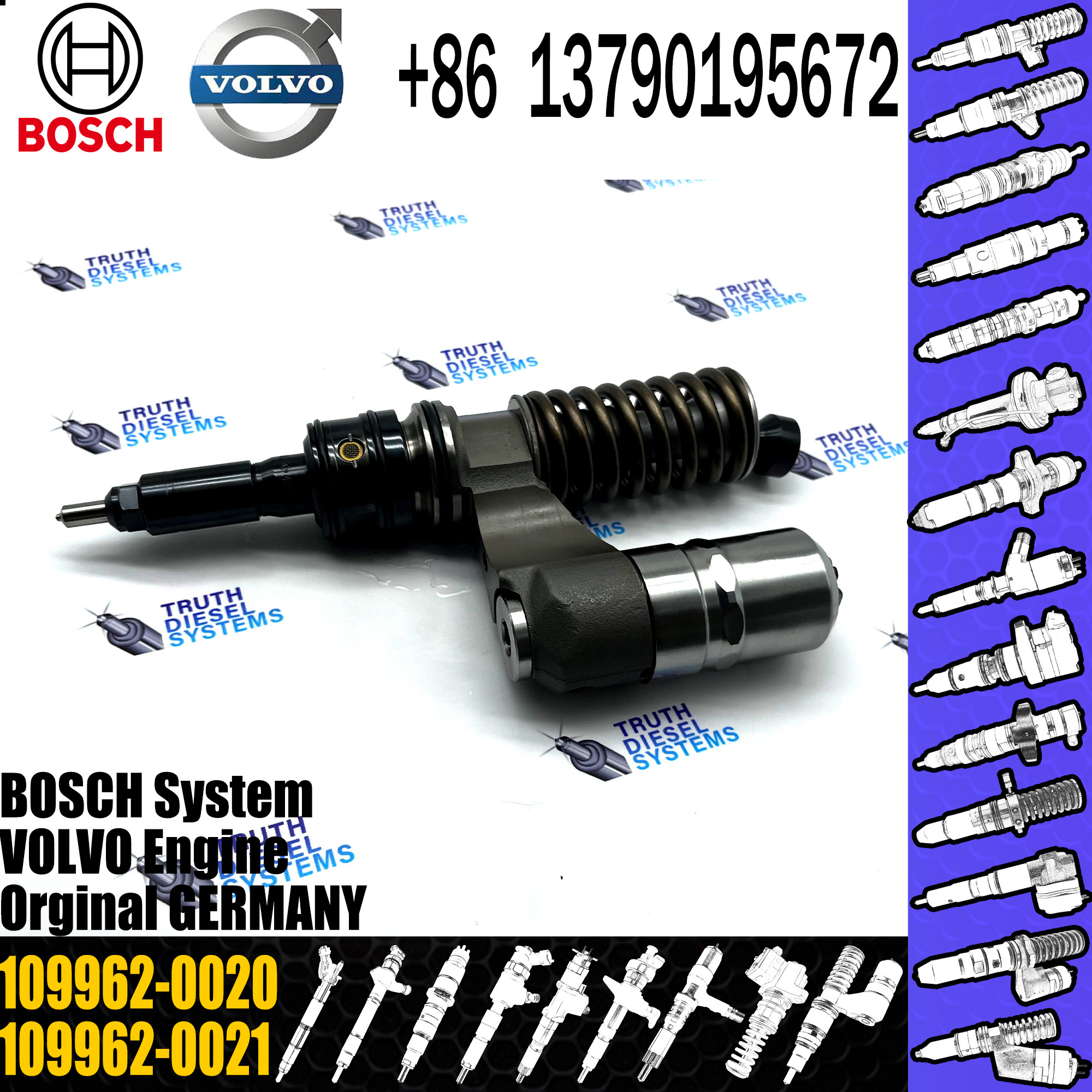 original new Diesel fuel pump assembly 16650-00Z11 109962-0021 0414701034 for VOVLO/Nissan truck engine