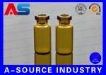 Frosted Small Glass Vials Rubber Stoppers Printed With Custom Logo vial glass