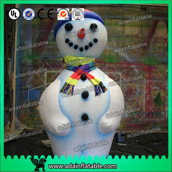 Buy cheap 2.5m Tall Cute Inflatable Snow Man Cartoon Advertising Mascot For Christmas Decor from wholesalers