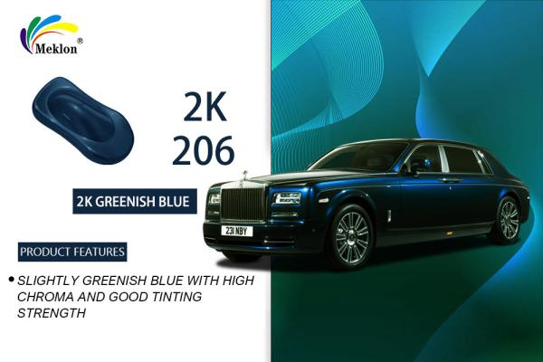 Buy cheap Glossy Top Coat Greenish Blue Car Paint Multifunctional Durable from wholesalers